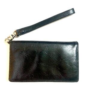 SHOP CLOSING! HOBO Y2K Black Leather Wristlet Wallet
